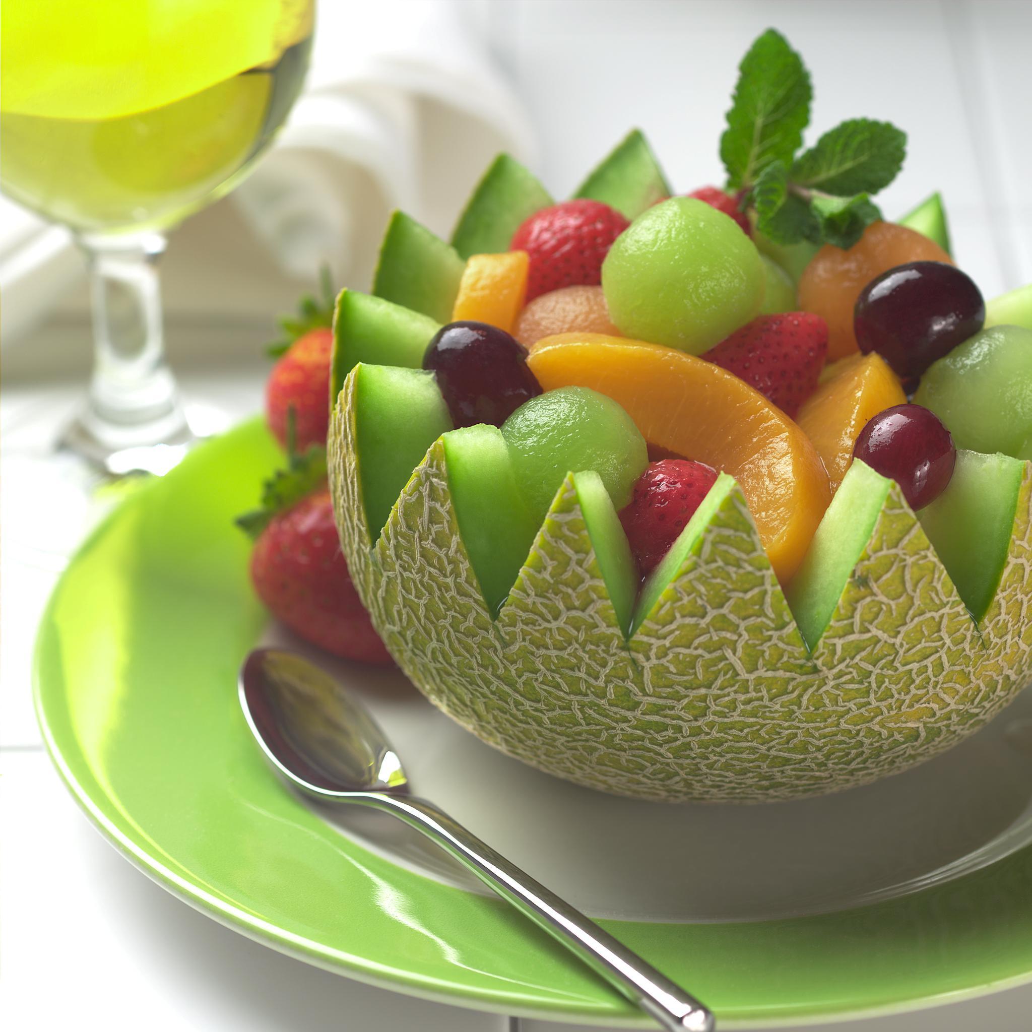 Chinese Chilled Melon Fruit Salad